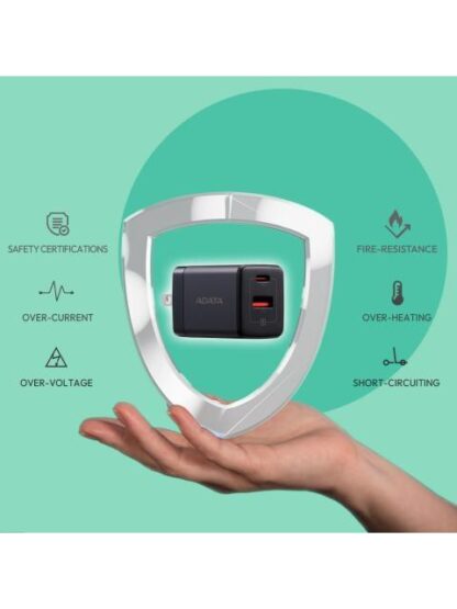 ADATA CARGADOR DE PARED CHARGERU 35W 9V 1 X USB-A 1 X USB-C - Image 5