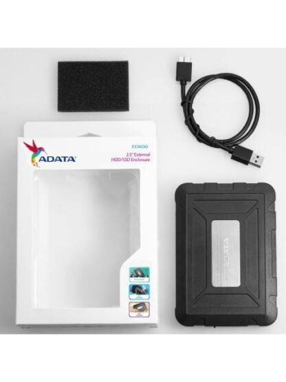 ADATA GABINETE DE DISCO DURO ED600 2.5 SATA III USB 3.1 NEGRO - ¡COMPRA $500 PESOS EN PRODUCTOS ADATA Y PARTICIPA PARA GANAR UN DISCO DURO EXTERNO ADATA! - Image 2