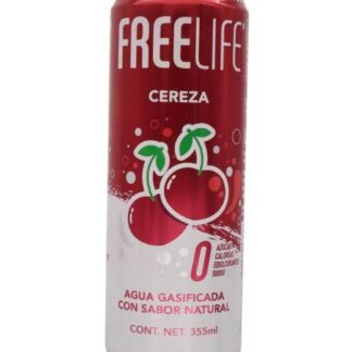 AGUA GASIFICADA CEREZA 355 ML FREELIFE