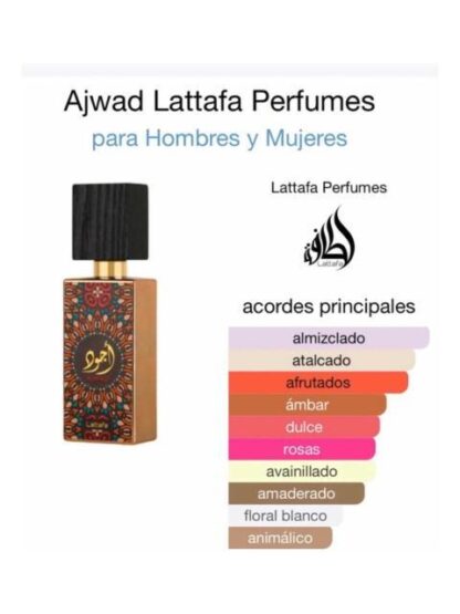 AJWAD BY LATTAFA UNISEX 60 ML EAU DE PARFUM SPRAY - Image 8