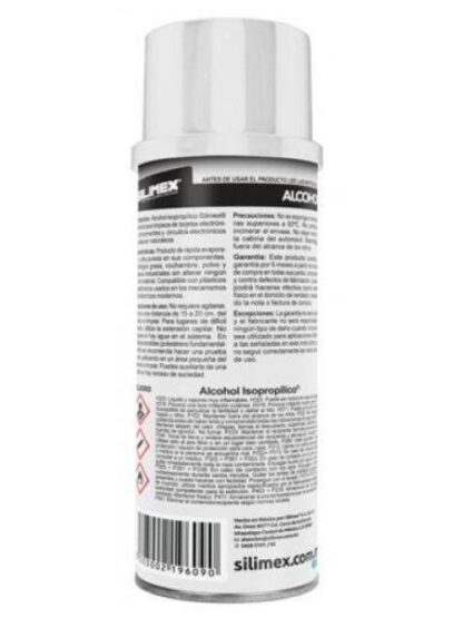ALCOHOL ISOPROPILICO SILIMEX 250ML PARA LIMPIEZA DE QUIPO DE COMPUTO 750300219631 - Image 3