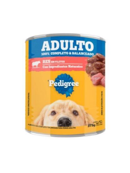 ALIMENTO HUMEDO PEDIGREE PARA PERRO RES LATA 375 GR