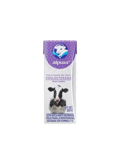 ALPURA LECHE TETRA DESLACTOSADA 200 ML