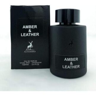 AMBER & LEATHER BY MAISON ALHAMBRA EDP 100 ML UNISEX SPRAY