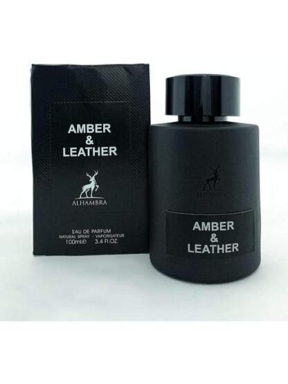 AMBER & LEATHER BY MAISON ALHAMBRA EDP 100 ML UNISEX SPRAY
