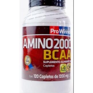AMINO BCAA 2000 120 CAPLETAS DE 1350 MG PROWINNER