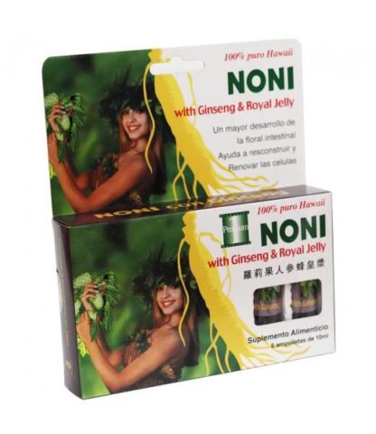 AMP. NONI CON GINSENG & ROYAL JELLY C 6 (10ML C U) NATURAL SYSTEM