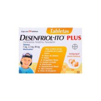 ANALGESICO DESENFRIOLITO PLUS 24 TABLETAS