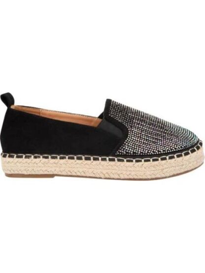 APARGATA CON PEDRERIA NEGRO SHOSH