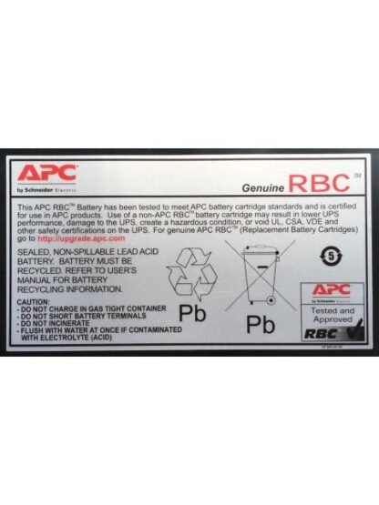 APC BATERIA DE REEMPLAZO PARA UPS CARTUCHO #6 RBC6 - Image 3