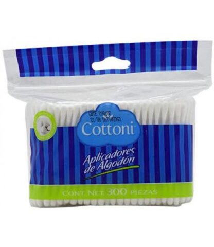 APLICADOR DE ALGODON 300 PZAS COTTONI