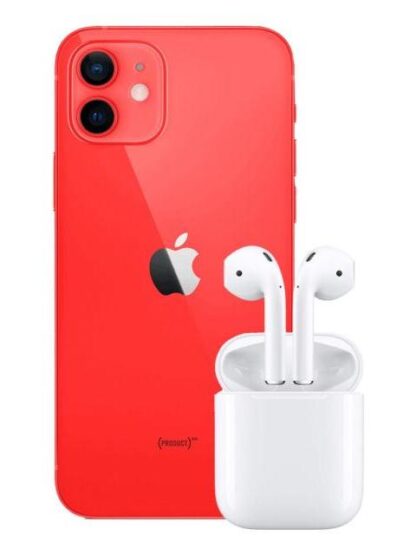 APPLE IPHONE 12 64GB ROJO + APPLE AIRPODS 2 BLANCO