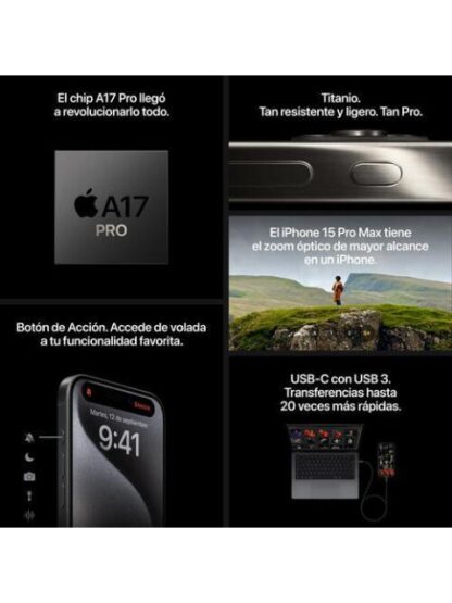 APPLE IPHONE 15 PRO MAX (256 GB) - TITANIO BLANCO - Image 8