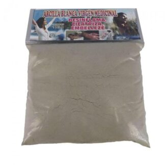 ARCILLA BLANCA VIRGEN MEDICINAL1KG. DESINFLAMACICATRIZAEMBELLEZE MAYAMEX
