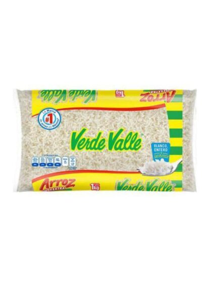 ARROZ VERDE VALLE SUPER EXTRA BOLSA 1 KILOGRAMO