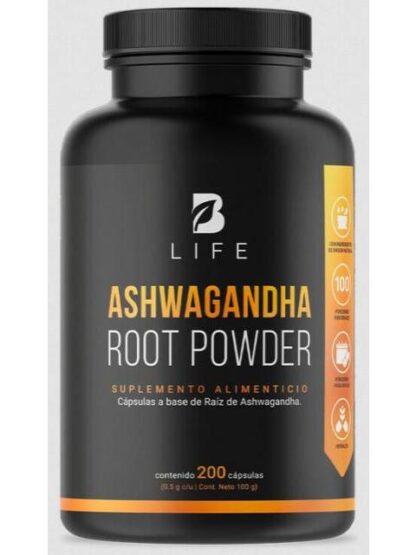 ASHWAGANDHA ROOT POWDER 200 CAP BLIFE