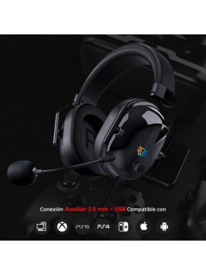 AUDIFONOS GAMER ALAMBRICO AVIATOR LEVEL HA757 BALAM RUSH LEGEND SERIES SONIDO ENVOLVENT MICROFONO OMNIDIRECCIONAL - Image 3