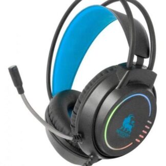 AUDIFONOS HEADSET GAMING OVEREAR NBHG KIMERA RGB ALAMBRICO 3.5MM USB PC CONSOLAS CELULAR MICROFONO FLEXIBLE INC ADAPTADOR AZUL