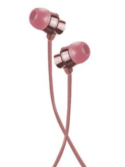 AUDIFONOS IN EAR MOBIFREE METALIC ROSA ALAMBRICO 1.2 M
