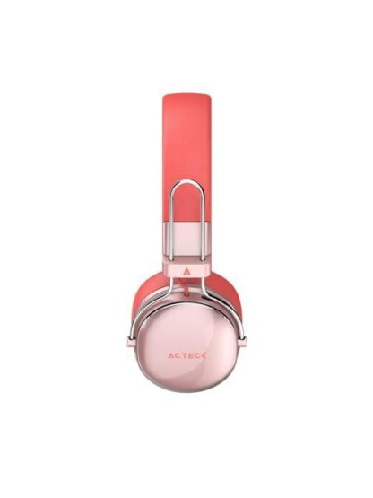 AUDIFONOS INALAMBRICOS BLUETOOTH LUXE CHIC HP710 ACTECK ELITE SERIES DURACION DE BATERIA HASTA 30H COLOR SALMON. AC940894 - Image 2