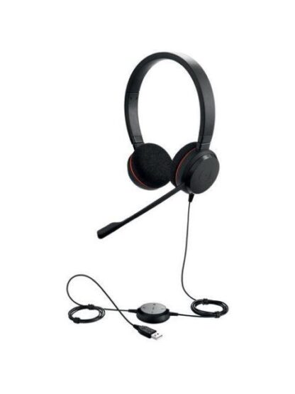 AUDIFONOS JABRA EVOLVE 20 UC STEREO ALAMBRICO CON MICROFONO USB NEGERO 4999-829-209 - Image 2
