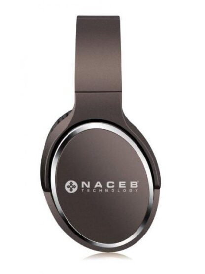 NACEB AUDIFONOS CON MICROFONO FORNAX BLUETOOTH INALAMBRICO 3.5MM NEGRO-MARRON - Image 2
