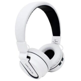 AUDIFONOS OVEREAR BLUETOOTH NBH05 MEGA BASS RADIO FM MICRO SD 3.5MML MANOS LIBRES RUBBERIZED BLANCO