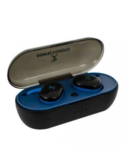 PERFECT CHOICE AUDIFONOS INTRAURICULARES BASSOONS INALAMBRICO BLUETOOTH NEGRO-AZUL - Image 3