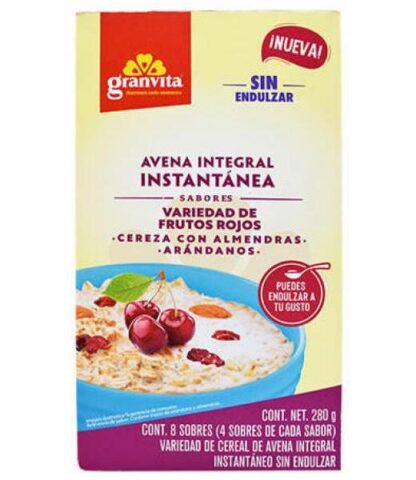 AVENA INSTANTANEA VARIEDAD DE FRUTOS ROJOS 280 G GRANVITA
