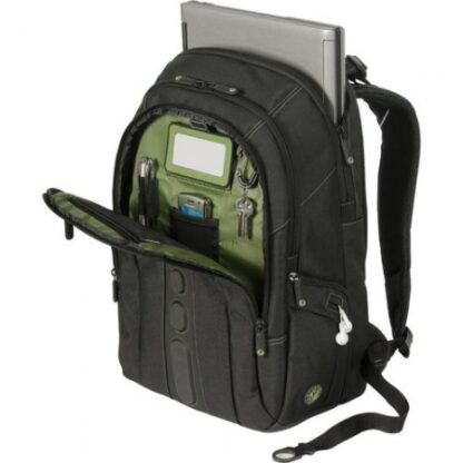 TARGUS MOCHILA SPRUCE ECOSMART DE POLIESTER 17 NEGRO-VERDE (TBB019US) - Image 2