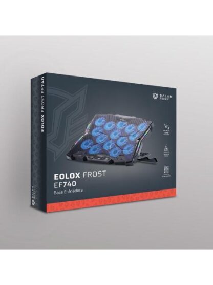 BALAM RUSH BASE ENFRIADORA EOLOX FROST EF740 PARA LAPTOP 17 CON 15 VENTILADORES NEGRO - Image 3