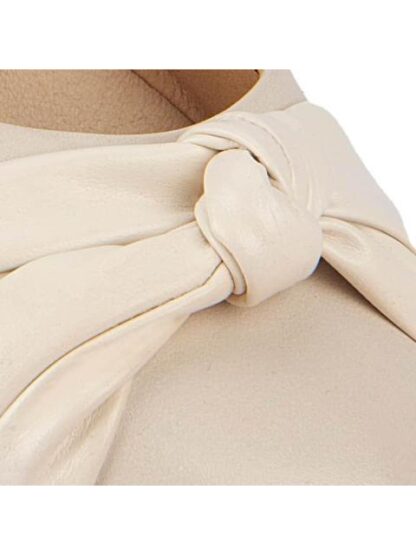 BALLERINA DE PIEL CON MOÑO BEIGE/HUESO FLEXI - Image 6