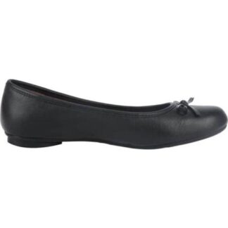 BALLERINA DE PIEL CON MOÑO NEGRO FLEXI