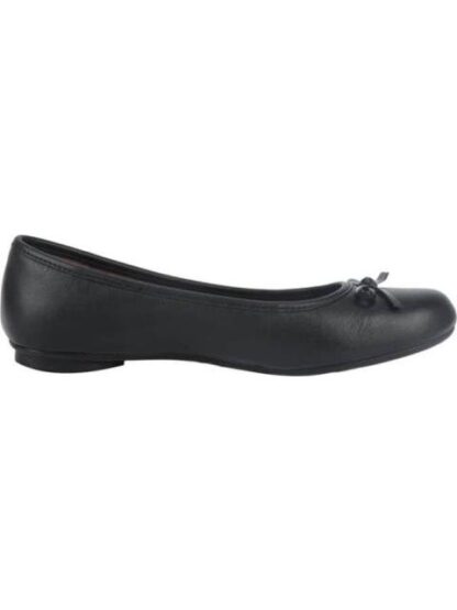 BALLERINA DE PIEL CON MOÑO NEGRO FLEXI