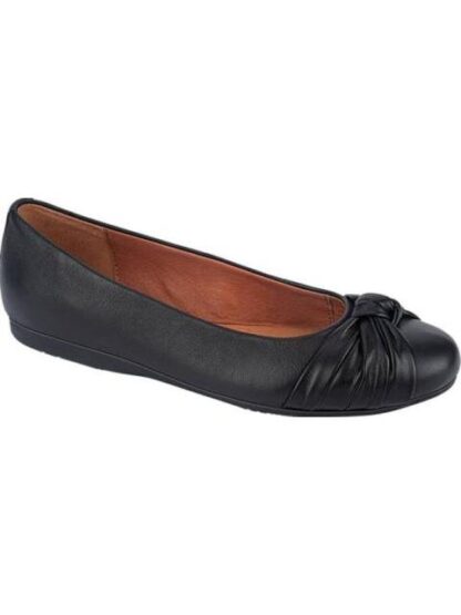 BALLERINA DE PIEL CON MOÑO NEGRO FLEXI - Image 2