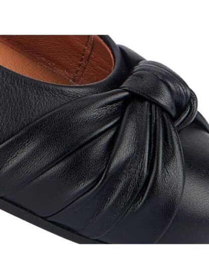 BALLERINA DE PIEL CON MOÑO NEGRO FLEXI - Image 6
