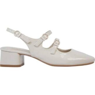 BALLERINA DESTALONADA CON HEBILLAS BEIGE/HUESO VI LINE FASHION