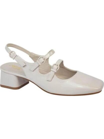 BALLERINA DESTALONADA CON HEBILLAS BEIGE/HUESO VI LINE FASHION - Image 2