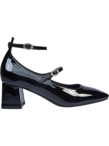 BALLERINA TACON MEDIO CON HEBILLAS NEGRO VI LINE FASHION