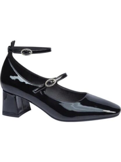 BALLERINA TACON MEDIO CON HEBILLAS NEGRO VI LINE FASHION - Image 2