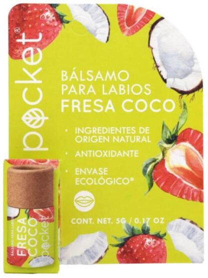 BALSAMO PARA LABIOS FRESA COCO 5 G POCKET
