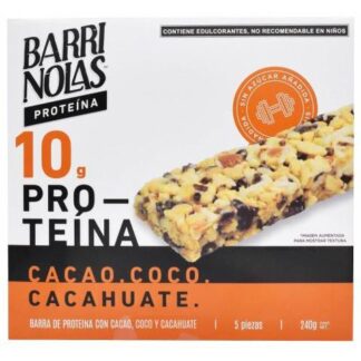 BARRA CACAO COCO CACAHUATE 240 G BARRINOLAS P 5