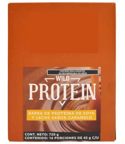BARRA PROTEINA CARAMELO 45 G WILD PROTEIN P 16