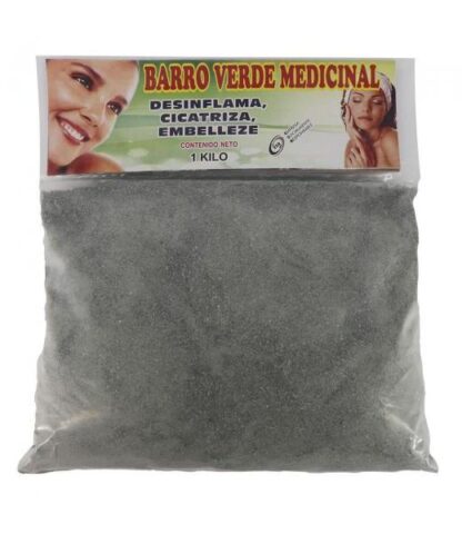 BARRO VERDE MEDICINAL 1KG.DESINFLAMACICATRIZAEMBELLEZE MAYAMEX