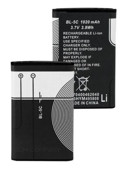 BATERIA PILA COMPATIBLE CON NOKIA BL-5C BL5C 1020MAH