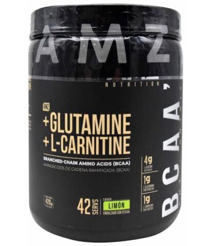 BCAA GLUTAMINA CARNITINA LIMON 420 G AMZ