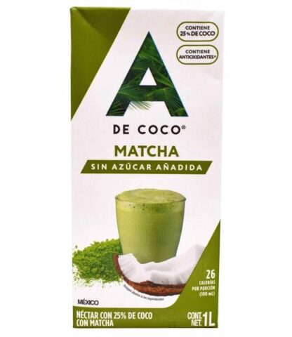 BEBIDA COCO MATCHA 1 L A DE COCO