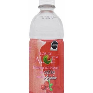 BEBIDA CON TROZOS DE SABILA ARANDANO 500 ML FLOR DE ALOE