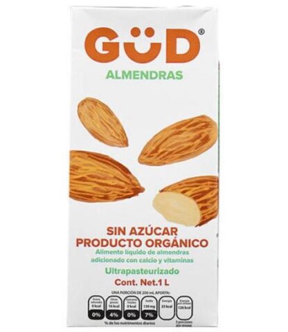 BEBIDA DE ALMENDRA SIN AZUCAR 1 L GUD