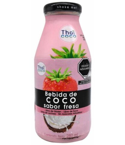BEBIDA DE COCO SAB FRESA 280 ML THAI